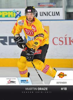 2010-11 Erste Bank Eishockey Liga #172 Martin Oraze Front