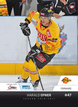2010-11 Erste Bank Eishockey Liga #178 Harald Ofner Front