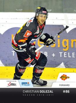 2010-11 Erste Bank Eishockey Liga #180 Christian Dolezal Front