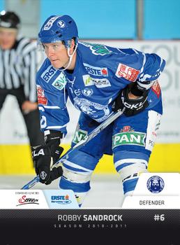 2010-11 Erste Bank Eishockey Liga #184 Robby Sandrock Front