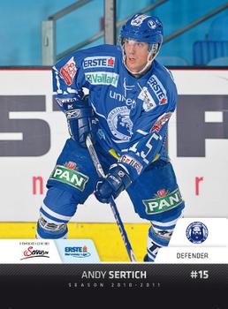 2010-11 Erste Bank Eishockey Liga #189 Andy Sertich Front