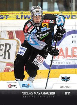 2010-11 Erste Bank Eishockey Liga #209 Niklas Mayrhauser Front