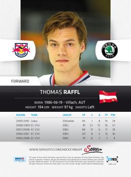 2010-11 Erste Bank Eishockey Liga #218 Thomas Raffl Back