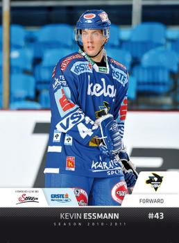 2010-11 Erste Bank Eishockey Liga #228 Kevin Essmann Front