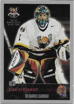 2004-05 Barrie Examiner Barrie Colts (OHL) 10th Anniversary #NNO David Chant Front