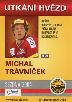 2004-05 Czech OFS - Czech/Slovak All-Star Game #20 Michal Travnicek Back