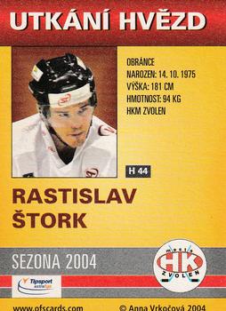 2004-05 Czech OFS - Czech/Slovak All-Star Game #44 Rastislav Stork Back