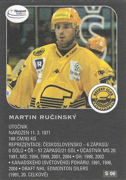 2004-05 Czech OFS - Stars #6 Martin Rucinsky Back