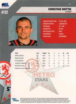 2004-05 Playercards (DEL) #42 Christian Brittig Back