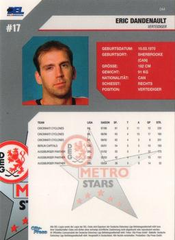 2004-05 Playercards (DEL) #44 Eric Dandenault Back