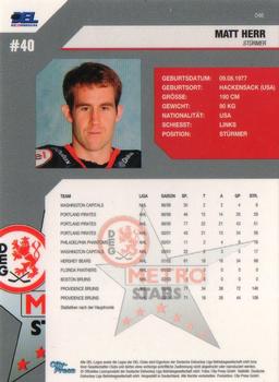 2004-05 Playercards (DEL) #46 Matt Herr Back