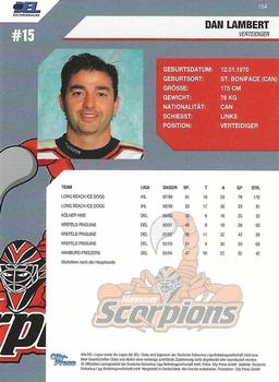 2004-05 Playercards (DEL) #154 Dan Lambert Back