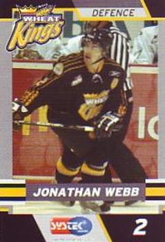 2004-05 Systek Brandon Wheat Kings (WHL) #NNO Jonathan Webb Front