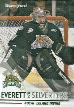2004-05 Everett Silvertips (WHL) #18 Leland Irving Front