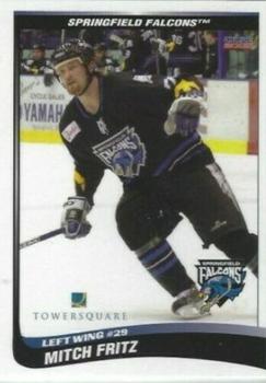 2004-05 Choice Springfield Falcons (AHL) #18 Mitch Fritz Front