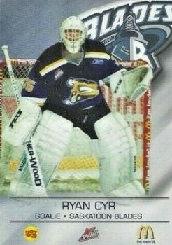 2004-05 Saskatoon Blades (WHL) #NNO Ryan Cyr Front