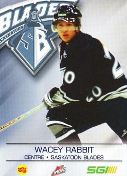 2004-05 Saskatoon Blades (WHL) #NNO Wacey Rabbit Front