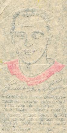 1962-63 York Peanut Butter Iron-On Transfers #36 Bruce MacGregor Back