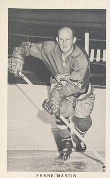 1962-63 Quebec Aces (AHL) #NNO Frank Martin Front