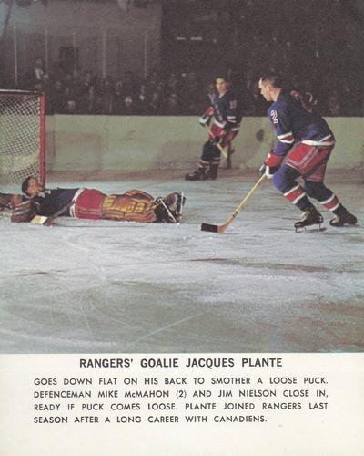 1964-65 Toronto Star Photos #NNO Jacques Plante Front
