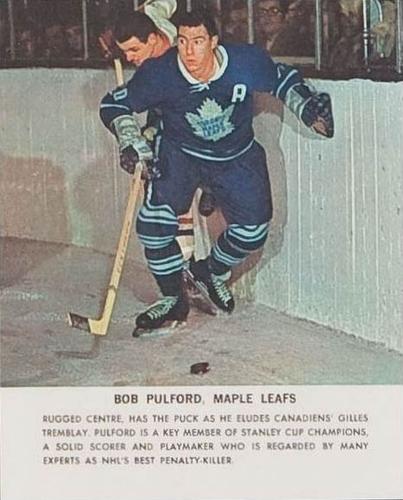 1964-65 Toronto Star Photos #NNO Bob Pulford Front