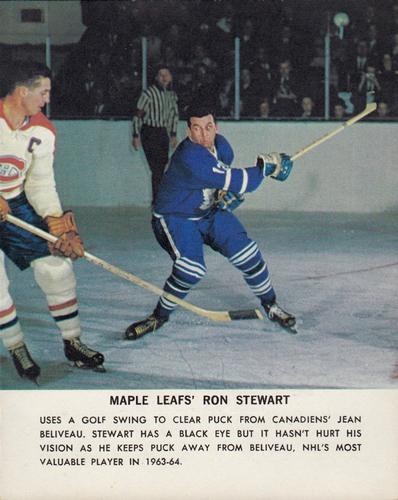 1964-65 Toronto Star Photos #NNO Ron Stewart Front
