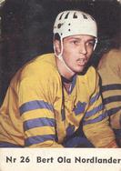 1964 Coralli Hockeystjarnor (Swedish) #26 Bert-Ola Nordlander Front