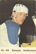 1964 Coralli Hockeystjarnor (Swedish) #49 Gunnar Andersson Front