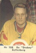 1964 Coralli Hockeystjarnor (Swedish) #108 Bo Zetterberg Front