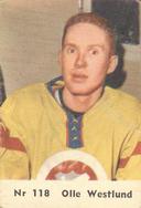 1964 Coralli Hockeystjarnor (Swedish) #118 Olle Westlund Front