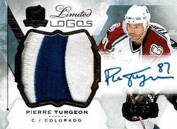 2015-16 Upper Deck The Cup - Limited Logos Autographed Patch #LL-PT Pierre Turgeon Front
