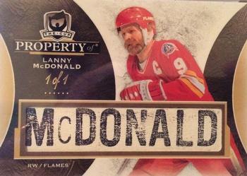 2015-16 Upper Deck The Cup - Property Of... Stick Nameplate #PO-LM Lanny McDonald Front