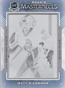 2015-16 Upper Deck The Cup - Masterpieces Plates Ice Rookies Black #126 Matt O'Connor Front