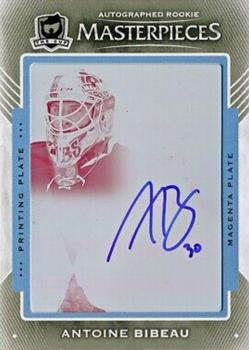 2015-16 Upper Deck The Cup - Autograph Masterpieces Plates Exquisite Collection Rookies Magenta #CUP-107 Antoine Bibeau Front