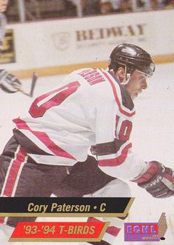 1993-94 Those Guys Productions Wheeling Thunderbirds (ECHL) #3 Cory Paterson Front