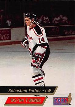 1993-94 Those Guys Productions Wheeling Thunderbirds (ECHL) #10 Sebastien Fortier Front