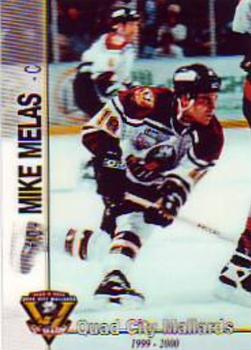 1999-00 Roox Quad City Mallards (UHL) #5 Mike Melas Front