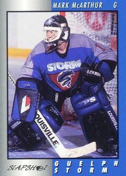 1994-95 Slapshot Guelph Storm (OHL) #2 Mark McArthur Front