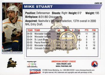 2005-06 Choice Peoria Rivermen (AHL) #9 Mike Stuart Back