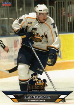 2005-06 Choice Peoria Rivermen (AHL) #10 Blake Evans Front