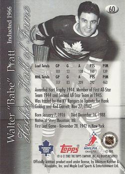 2002-03 Toronto Maple Leafs Platinum Collection #60 Walter 