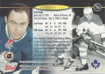 2002-03 Toronto Maple Leafs Platinum Collection #76 Red Kelly Back