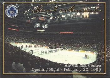 2002-03 Toronto Maple Leafs Platinum Collection #95 Air Canada Centre Opening Night Front