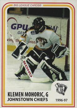1996-97 Big League Cards Johnstown Chiefs (ECHL) #12 Klemen Mohoric Front