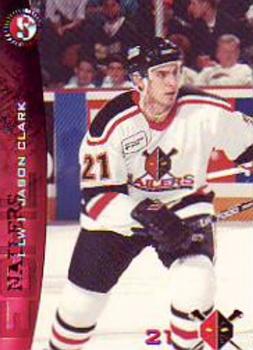 1996-97 SplitSecond Wheeling Nailers (ECHL) #NNO Jason Clark Front