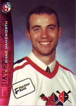 1996-97 SplitSecond Wheeling Nailers (ECHL) #NNO Chad Dameworth Front