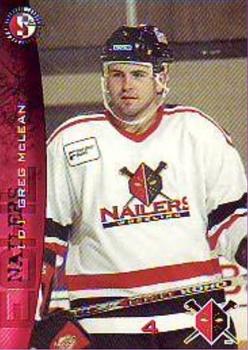 1996-97 SplitSecond Wheeling Nailers (ECHL) #NNO Greg McLean Front