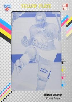 2013-14 Sereal (KHL) - Printing Plates Yellow #MDV-Y07 Kurtis Foster Front