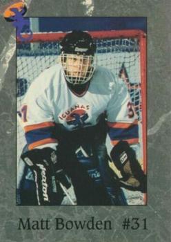1995-96 Central Hockey League #NNO Matt Bowden Front