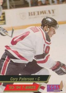 1993-94 Those Guys Productions Wheeling Thunderbirds (ECHL) #NNO Cory Paterson Front